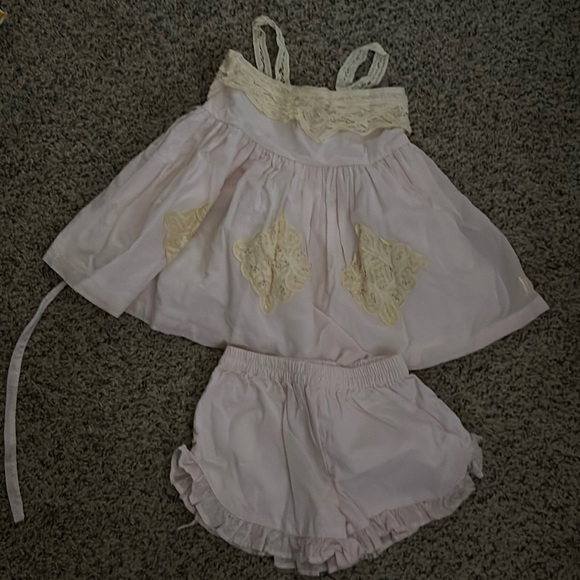 Girls 5 Well Dressed wolf WDW pink & cream tunic set - sooooo gorgeous!!! - Picture 4 of 11